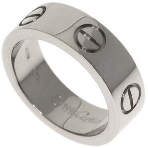 CARTIER 18k Silver Love Ring #48